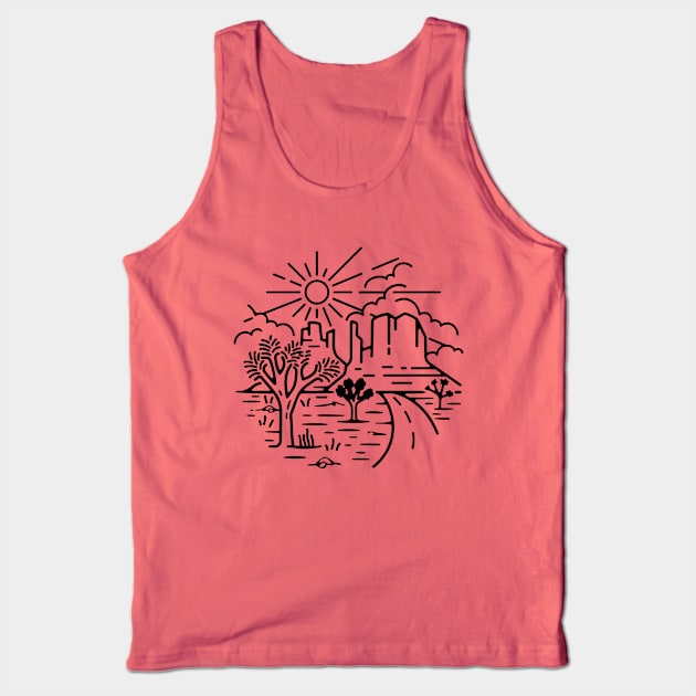 Joshua Tree T-Shirt Tank Top by Iambolders